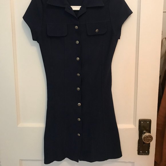 Le Château Short Navy Dress (Small) - Picture 3 of 4